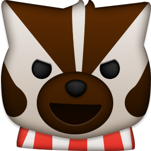 emoji of Bucky the Badger from UW-Madison